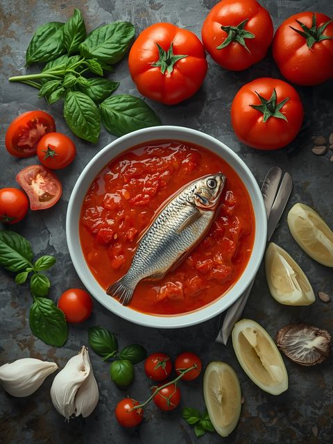 Hering in Tomatensauce