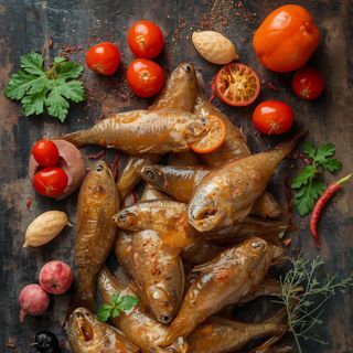 Geräucherter Pickling-Hering