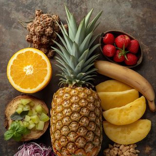 Pineapple, Raw