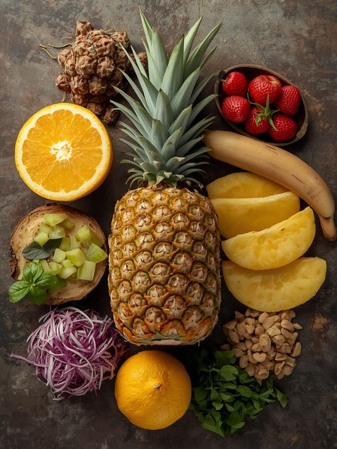 Ananas, roh