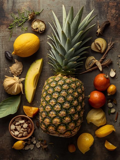 Ananas, surowy