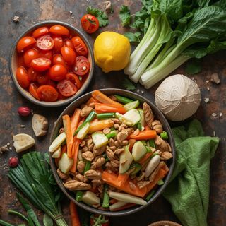 Gefrorene chinesische Gemüsemischung