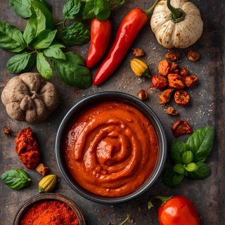 Scharfe Harissa-Paste