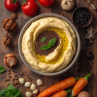 Hummus z czarnuszką