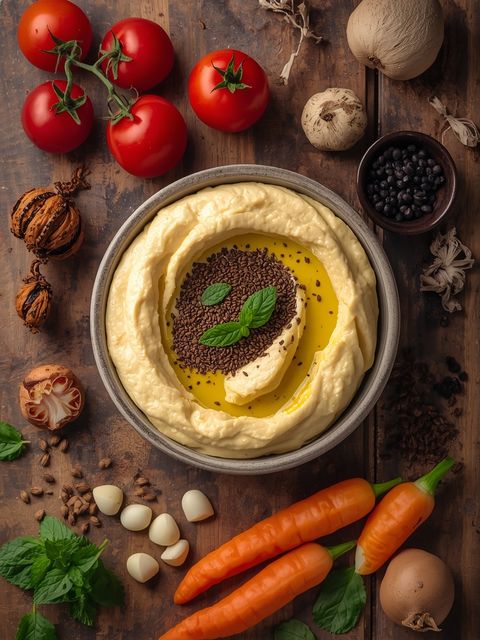 Hummus with Nigella Seeds