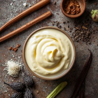 Vanilla Crème, Homemade, Cooked