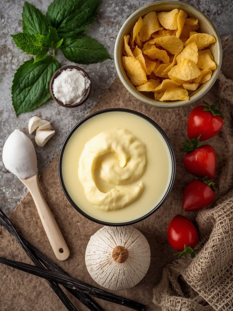 Vanilla Crème, Homemade, Cooked