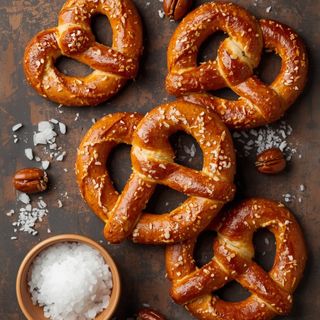 Lace Pretzels (with Yoded Boiled Salt)