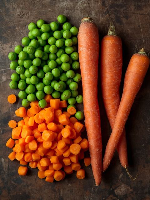 Peas and Carrots (Conserve), Heated (Without Addition of Salt)