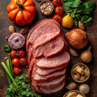 Gekochter Schweineschinken