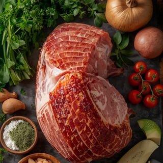 Gekochter Schweineschinken