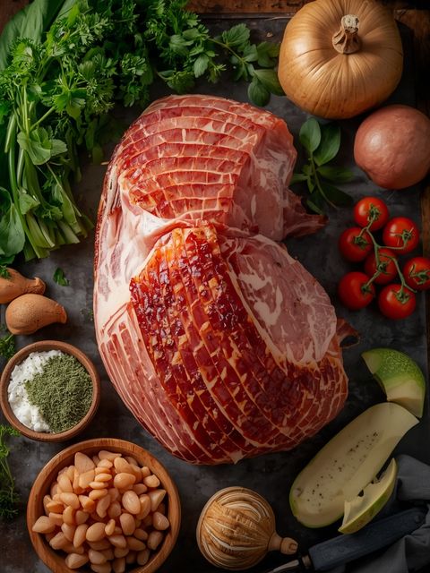 Gekochter Schweineschinken