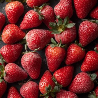 Gefrorene Erdbeeren
