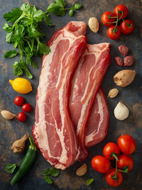 Schweinefleisch, Speck ohne Knochen