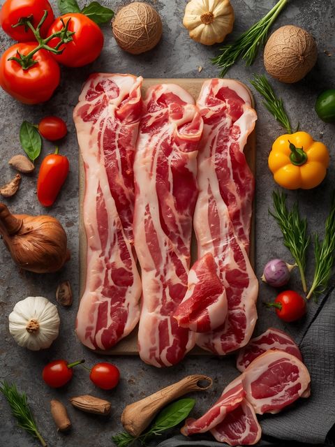 Schweinefleisch, Speck ohne Knochen