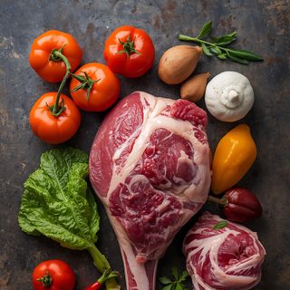 Gepökelte Schweinehaxe mit Schwarte