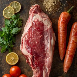 Raw Pork Shoulder Blade with Bone