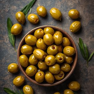 Pickled Green Olives