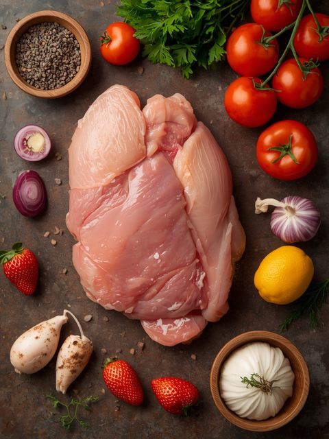 Hähnchenbrustfleisch, ohne Haut