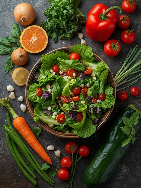 Fresh Salad, Raw