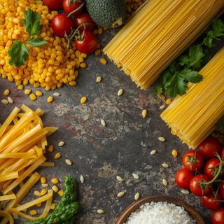 Spaghetti aus Mais und Reis