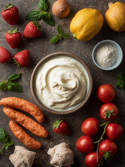 Süße Sahnecreme