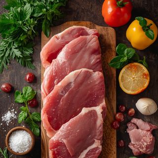 Liver (cut from beef, veal, pork), fried (without addition of fat and salt)