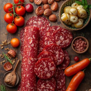 Vollfett-Salami