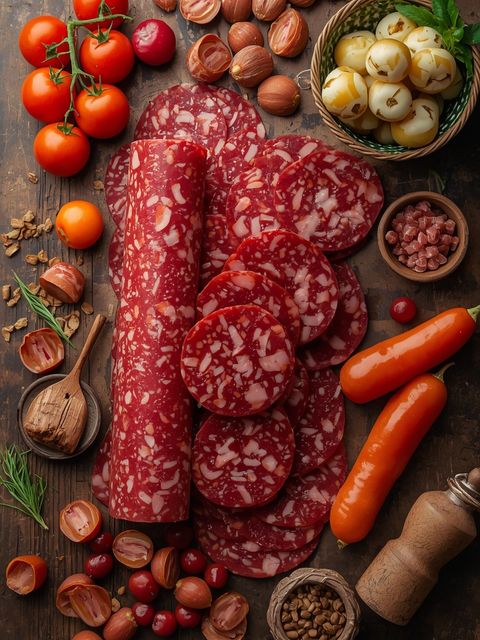Vollfett-Salami