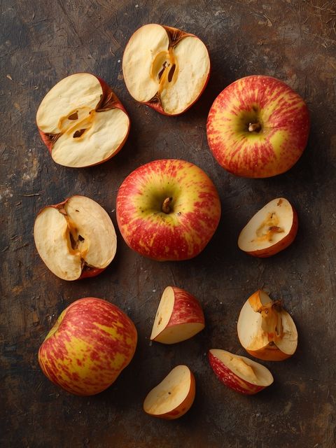 Apfel, geschält, getrocknet