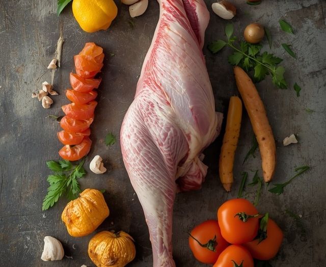 Turkey Leg Meat with Skin 2