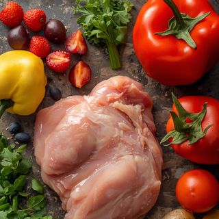 Hähnchenschenkelfleisch ohne Haut