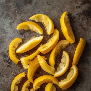 Frische Zitronenschale