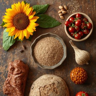 Low-Carb Sunflower, Flaxseed and Sesam Bread