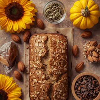 Low-Carb Sunflower, Almond and Pumpkin Seed Bread