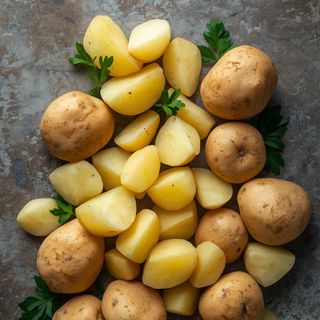 Potatoes, Peeled and Steamed (Without Addition of Salt)
