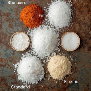 Salt, Sea Salt, Standard, White, Without Added Iodine and Fluorine