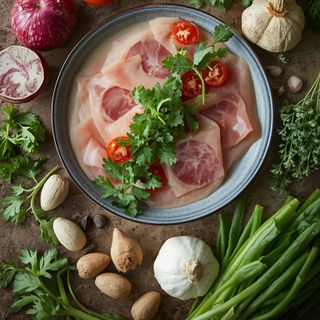 Vitello tonnato mit Garnitur
