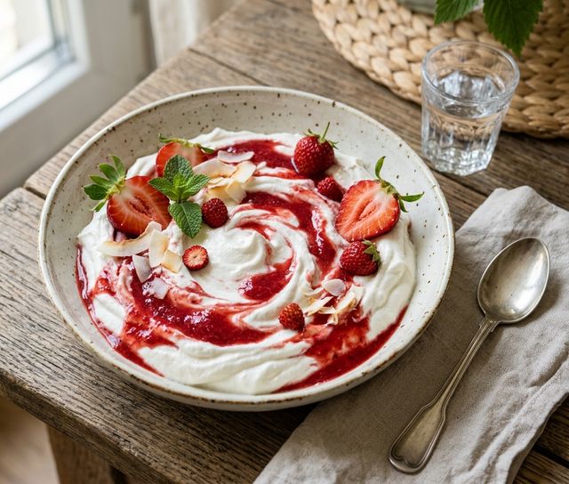 Fat-free natural yogurt