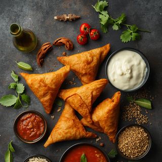 Samosa, frittiert