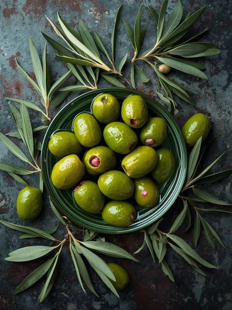 Olive, Green, in Brine