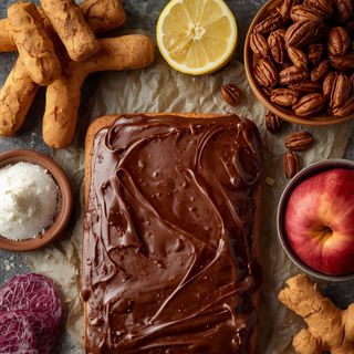 Lebkuchen mit Schokoladenüberzug