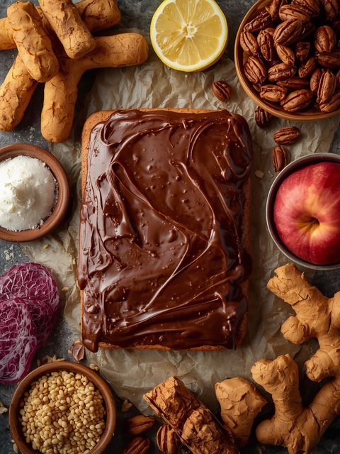 Lebkuchen mit Schokoladenüberzug