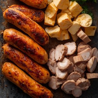 Smoked Roasted Chicken Breast Sausages (Sliced)