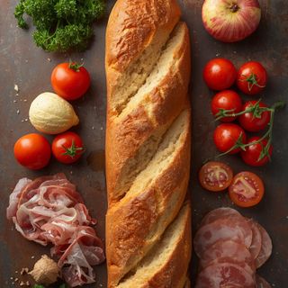 Sandwich (Baguette) with Cold Cuts