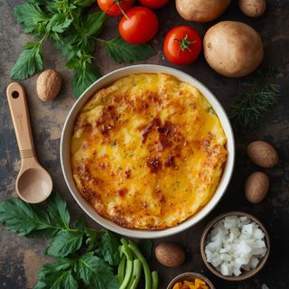 Kartoffelgratin im savoyardischen Stil, zubereitet