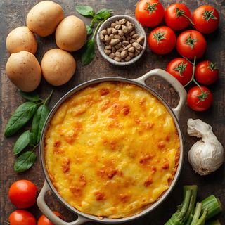 Potato Gratin Savoyard Style, Prepared