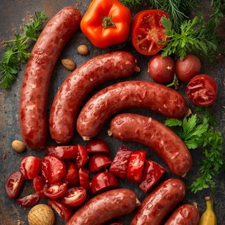 Brewery sausages (cut)