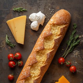 Sandwich (Baguette) mit Käse