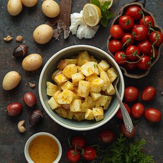 Potato Salad with Vinegar-Oil Sauce
